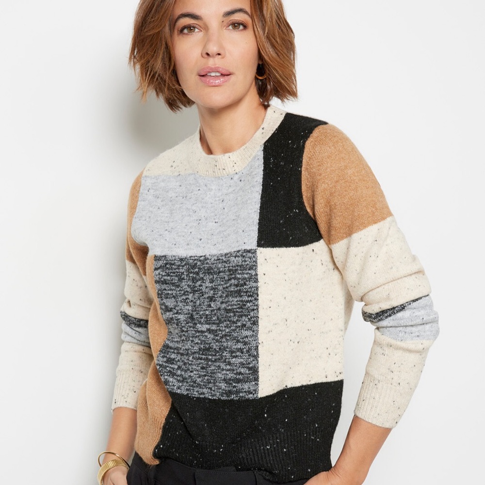 John + Jenn colorblock pullover
